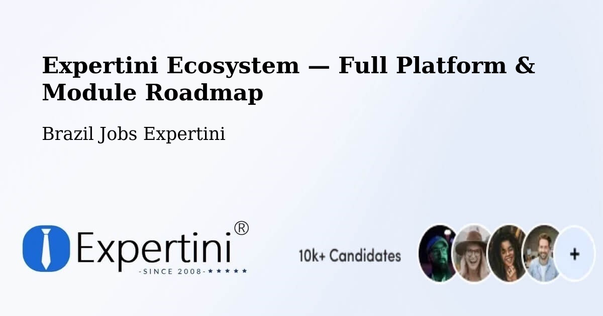 Expertini Ecosystem — Full Platform & Module Roadmap – Verê